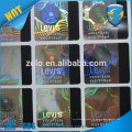 Anti fake scratch off adhesive hologram stickers/security scrath off sticker